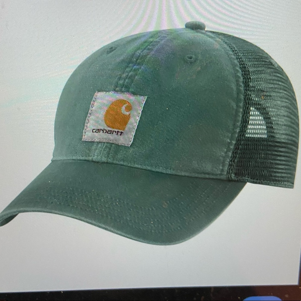 Leaf Green Carhartt Cotton Sandstone Meshback Cap